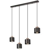 Candellux Lighting Črna kovinska viseča svetilka 12x75 cm Olena - Candellux Lighting Cene