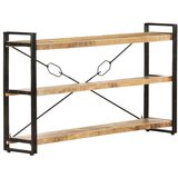  Police za knjige s 3 razine 140x30x80 cm od masivnog drva manga | shoptok.hr