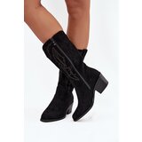 VINCEZA Women's Cowboy Boots Heeled Insulated | Shoptok.si