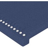  Posteljno vzglavje modro 83x16x118/128 cm blago, (20933418) | Shoptok.si