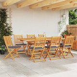  Sklopiva stolica s jastukom 8 pcs Siva 49 x 57,5 x 92 cm | shoptok.hr
