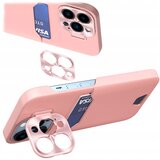 HURTEL USNJEN OVITEK STOJALO OVITEK OVITEK OHIŠJE ZA IPHONE 14 PRO ROZA, (21896405) | Shoptok.si