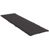 vidaXL jastuk za ležaljku za sunčanje crni 200 x 50 x 3 cm od tkanine | shoptok.hr