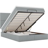 Otomanski krevet s madracem svijetlosivi 140x190 cm od tkanine | shoptok.hr
