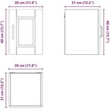  Kuhinjski element Rjav hrast 30 x 31 x 40 cm Konstruiran les, (5000131562) | Shoptok.si