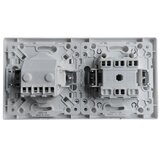 Aigostar dupli prekidač br. 1 i schuko utičnica 250V sa belim ramom Slike