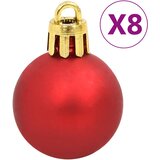  Set božićnih kuglica 112 komada crveni/zeleni/zlatni polistiren | shoptok.hr