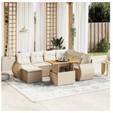 vidaXL 8-dijelni set vrtnih sofa od poliratana s jastucima bež | shoptok.hr