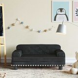 Dječja fotelja crna 70 x 45 x 30 cm baršunasta | shoptok.hr