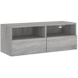 vidaXL Stenska TV omarica siva sonoma 80x30x30 cm inženirski les, (20977967) Cene