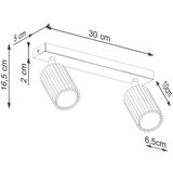  Stropna svetilka KARBON 2 zlata, (21626910) | Shoptok.si