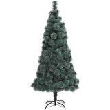 vidaXL Umjetno božićno drvce S LED lampica Zelena 40 x 40 x 180 cm PET | shoptok.hr