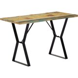  Blagovaonski stol od masivnog obnovljenog drva 120 x 60 x 76 cm | shoptok.hr