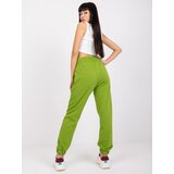 RUE PARIS Sweatpants-RV-DR-7460.11-light green | Shoptok.si