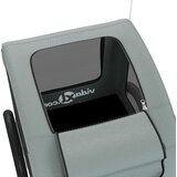Prikolica za bicikl za ljubimce siva od tkanine i željeza | shoptok.hr