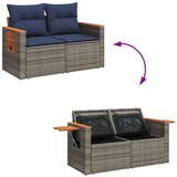  Vrtna garnitura - 7-dijelni set vrtnih sofa sivi od poliratana - Siva 1 | shoptok.hr