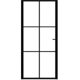 Sobna vrata od stakla ESG i aluminija 93 x 201,5 cm crna | Eponuda.ba