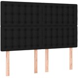  s oprugama i madracem crni 140x200 cm od tkanine | shoptok.hr