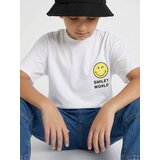 Sinsay Pamučna majica s printom Smiley | shoptok.hr