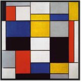  Slika - Piet Mondrian – Composition A 80x80 U crnom drvenom okviru | shoptok.hr