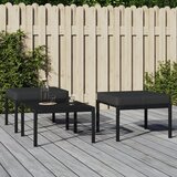 vidaXL Vrtni stolčki za noge s sivimi blazinami 2 kos 60x60x35cm jeklo Cene