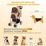  Pasji kolica do 15 kg ( 81 x 45 x 101 cm ) bež | shoptok.hr