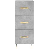  Visoka komoda siva betona 34,5x34x180 cm od konstruiranog drva | shoptok.hr