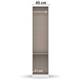 Rauch Möbel omara s klasičnimi vrati, siva, bela | Shoptok.si