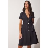  Women's Black Belted Woven Shirt Dress | Eponuda.ba