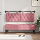  Držeće uzglavlje Zidne Ružičasta 150 x 55 x 7 cm Baršun - Ružičasta 140 cm bez LED | shoptok.hr