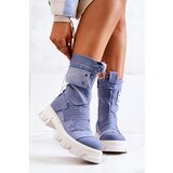 Kesi High zippered boots blue Nerisa | shoptok.hr