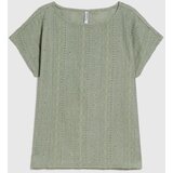 Marisse Olive Short-Sleeved Blouse | shoptok.hr