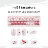  TASTATURA I MIŠ BEŽIČNI SET OP24376 ljubičasta roze *MD WY # | Eponuda.com