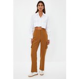Trendyol Brown Cargo Woven Double Pocket Trousers Cene