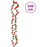  Božićni cvjetni vijenci 6 kom crveni 240 cm | shoptok.hr