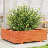 Maison Chic Vrtno cvetlično korito - Cvetlični Lonec vošč. rjavo 80x80x26,5 cm trdna borovina, (21789571) | Shoptok.si