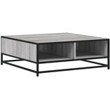  Stol za kavu Sivi Sonoma 80x80x30 cm Konstruirano drvo i metal | Eponuda.ba