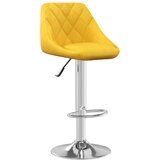 vidaXL Barski stolček gorčično rumen žamet, (20968511) | Shoptok.si