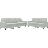  2-dijelni set sofa s jastucima svjetlosivi baršunasti | shoptok.hr