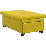 Krevet na razvlačenje Žuta 194 x 67 x 82 cm Baršun | Eponuda.ba