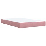  Krevet s oprugama i madracem ružičasti 120 x 190 cm baršunasti | shoptok.hr