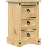 vidaXL Nočna omarica Corona 35x32,5x58 cm trdna borovina | Shoptok.si