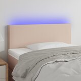 vidaXL LED uzglavlje boja cappuccina 100 x 5 x 78/88cm od umjetne kože Cijene