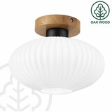 Plafonsko svetlo HARMA WOOD 1xE27/15W/230V hrast/bela prečnik 25 cm | Eponuda.com
