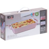 Resto FORNAX 96121 keramični pekač za peko 34*17,2*7.3cm, 2.1L - roza | Shoptok.si