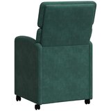  Blagovačke stolice s kotačima 2 pcs Tamnozelena 58 x 65 x 98 cm | shoptok.hr