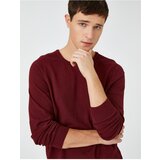 Koton Sweater - Burgundy - Regular fit Cene