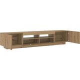 TV ormarić LED boja hrasta 200x35x40 cm konstruirano drvo | shoptok.hr