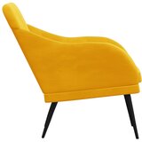  Fotelja žuta 63 x 76 x 80 cm baršunasta | Eponuda.com