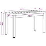  Stolić za kavu Bijela 60,5 x 30 x 36 cm Čvrsto drvo akacije | shoptok.hr